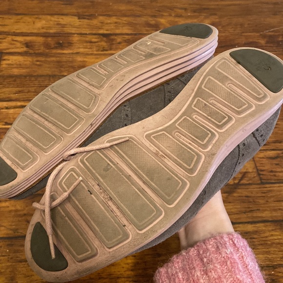 Cole Haan LunarGrand Grey Wingtip Suede Shoes - Picture 4 of 6